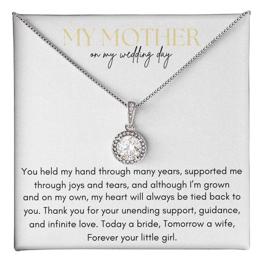 My Mother On My Wedding Day Necklace, Gift for Mother on Wedding day